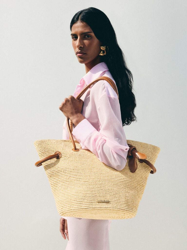 jacquemus baskets   raffia