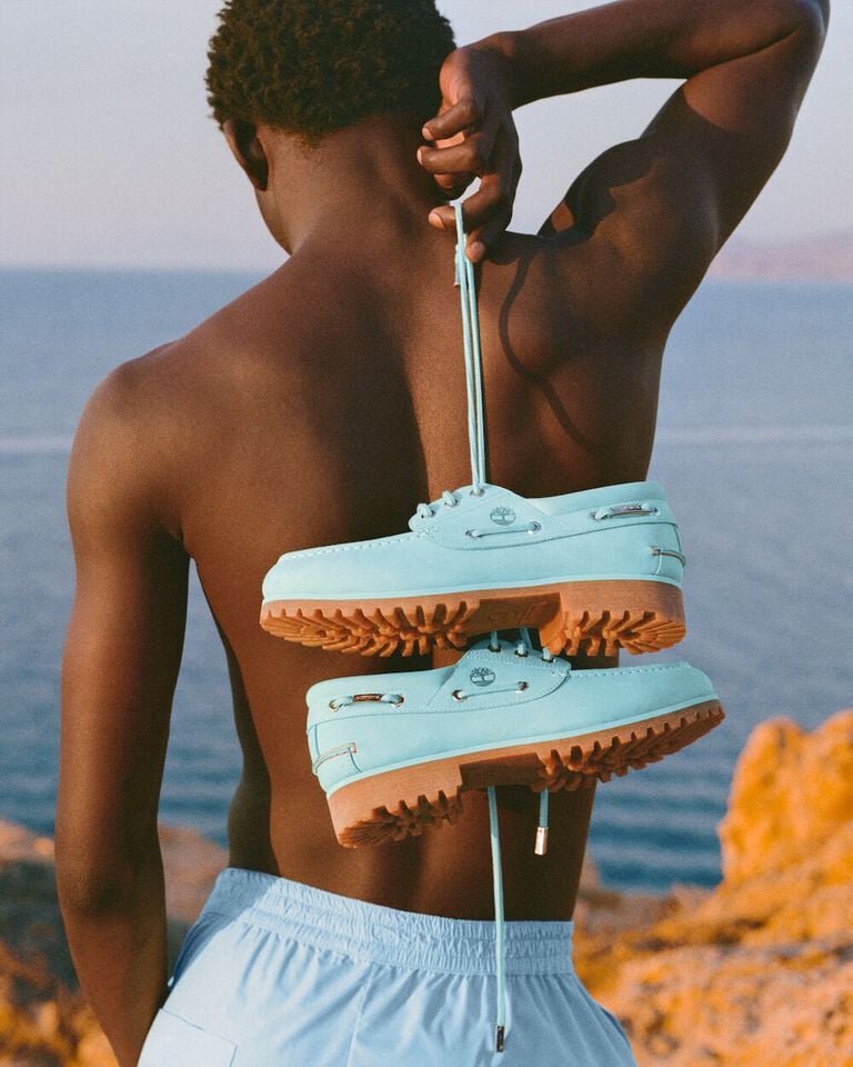 the jacquemus   timberland boat shoe