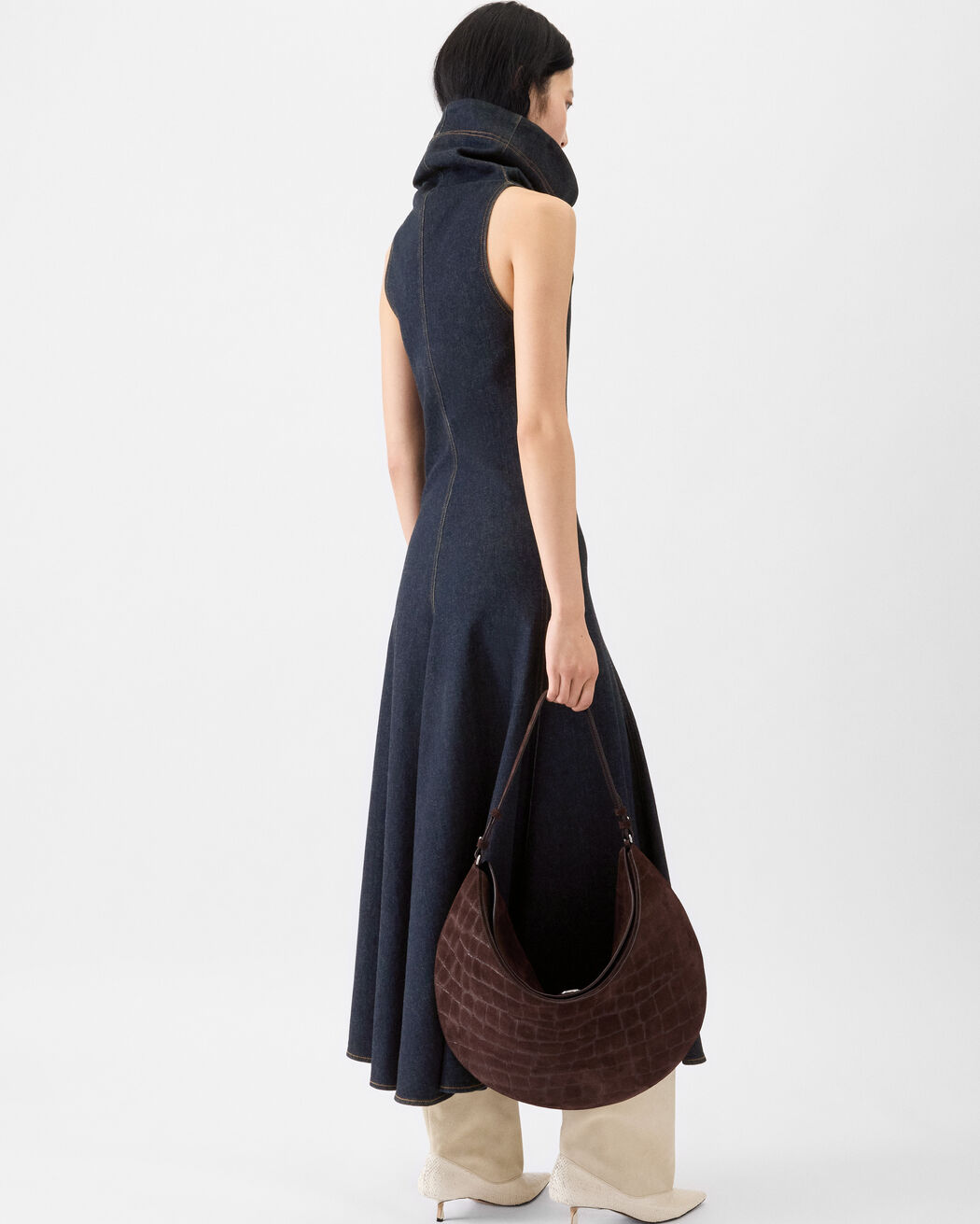 The Triangle de-Nîmes denim dress jacquemus the triangle de n mes denim dress