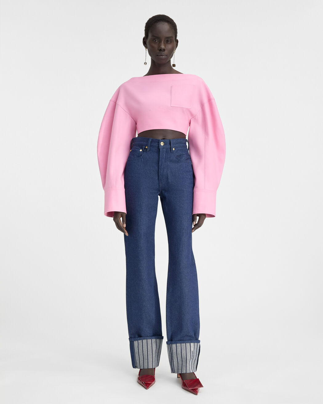 The straight de-Nîmes denim pants jacquemus the straight de n mes denim pants