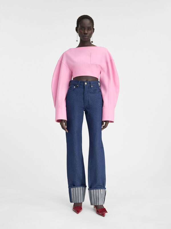 The straight de-Nîmes denim pants jacquemus the straight de n mes denim pants