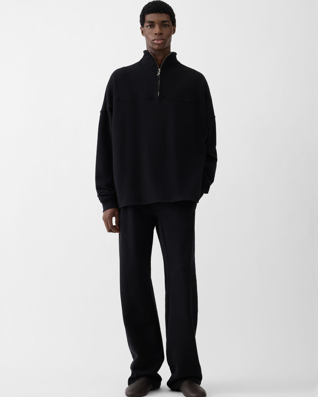 The Rond Carré zipped-rollneck sweatshirt jacquemus the rond carr zipped rollneck sweatshirt