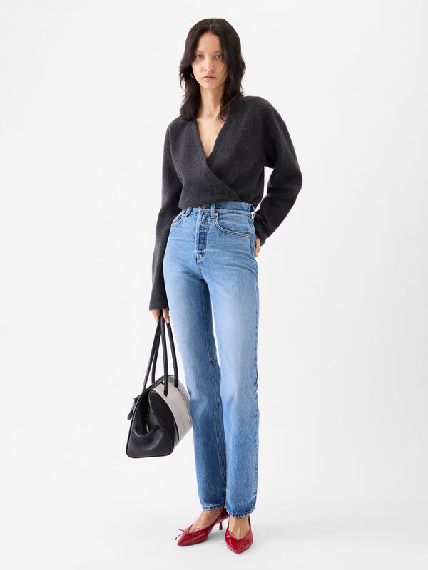 The straight de-Nîmes denim pants jacquemus the straight de n mes denim pants