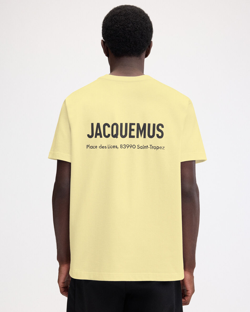 The Saint Tropez Place des Lices address t-shirt jacquemus the saint tropez place des lices address t shirt
