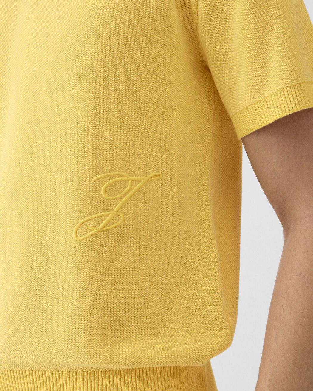 The J knit polo jacquemus the j knit polo