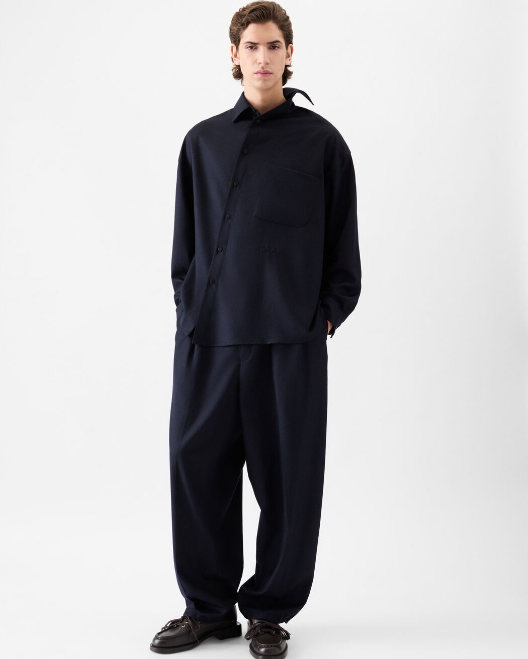 The Cuadro long-sleeve shirt jacquemus the cuadro long sleeve shirt