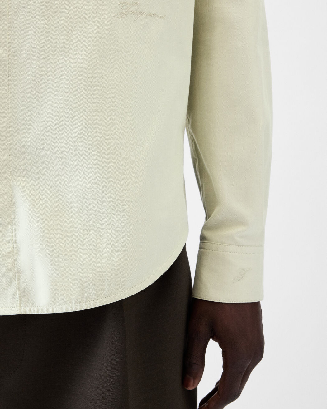 The Simon long-sleeve shirt jacquemus the simon long sleeve shirt