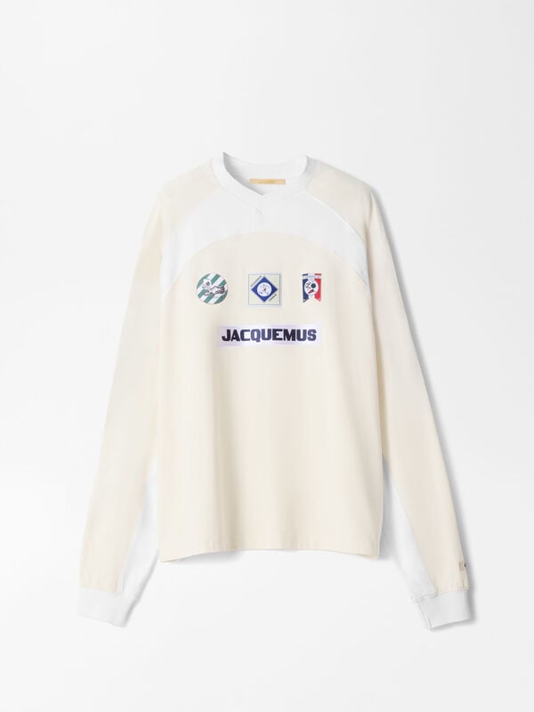 The Supporter long-sleeve t-shirt jacquemus the supporter long sleeve t shirt