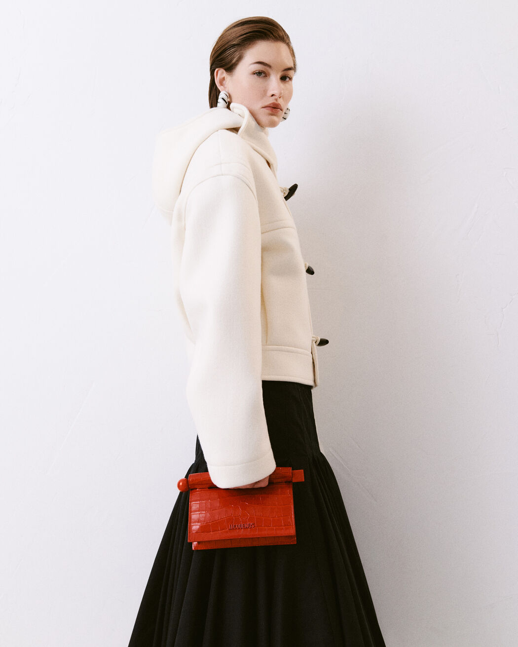 The small Rond Carré clutch jacquemus the small rond carr clutch