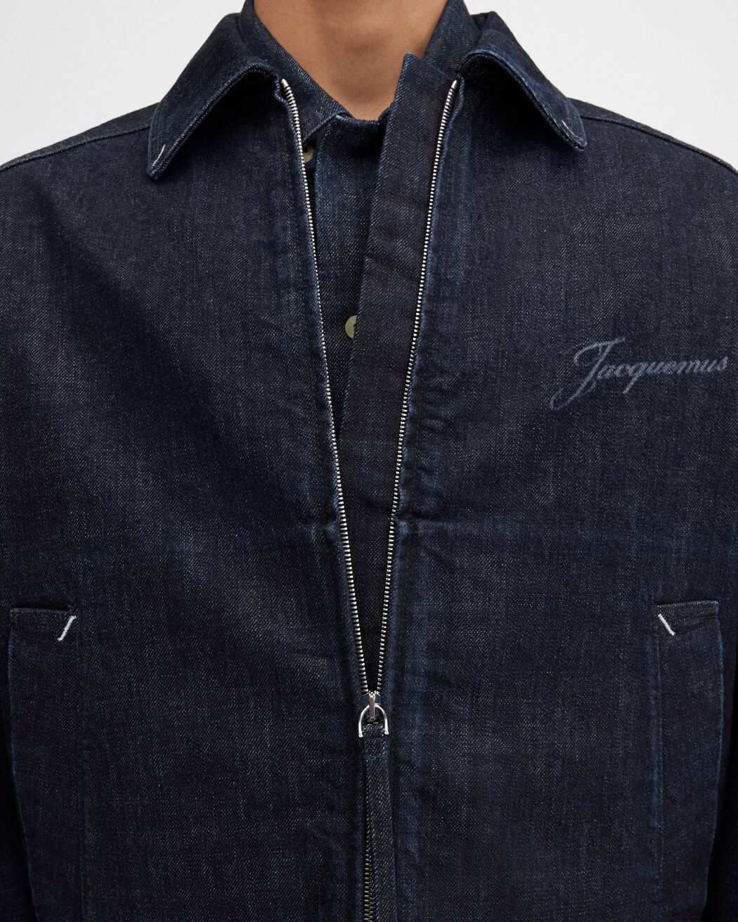 The Canevas de-Nîmes denim jacket jacquemus the canevas de n mes denim jacket