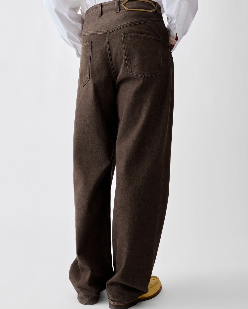 The de-Nîmes Tempo denim pants jacquemus the de n mes tempo denim pants
