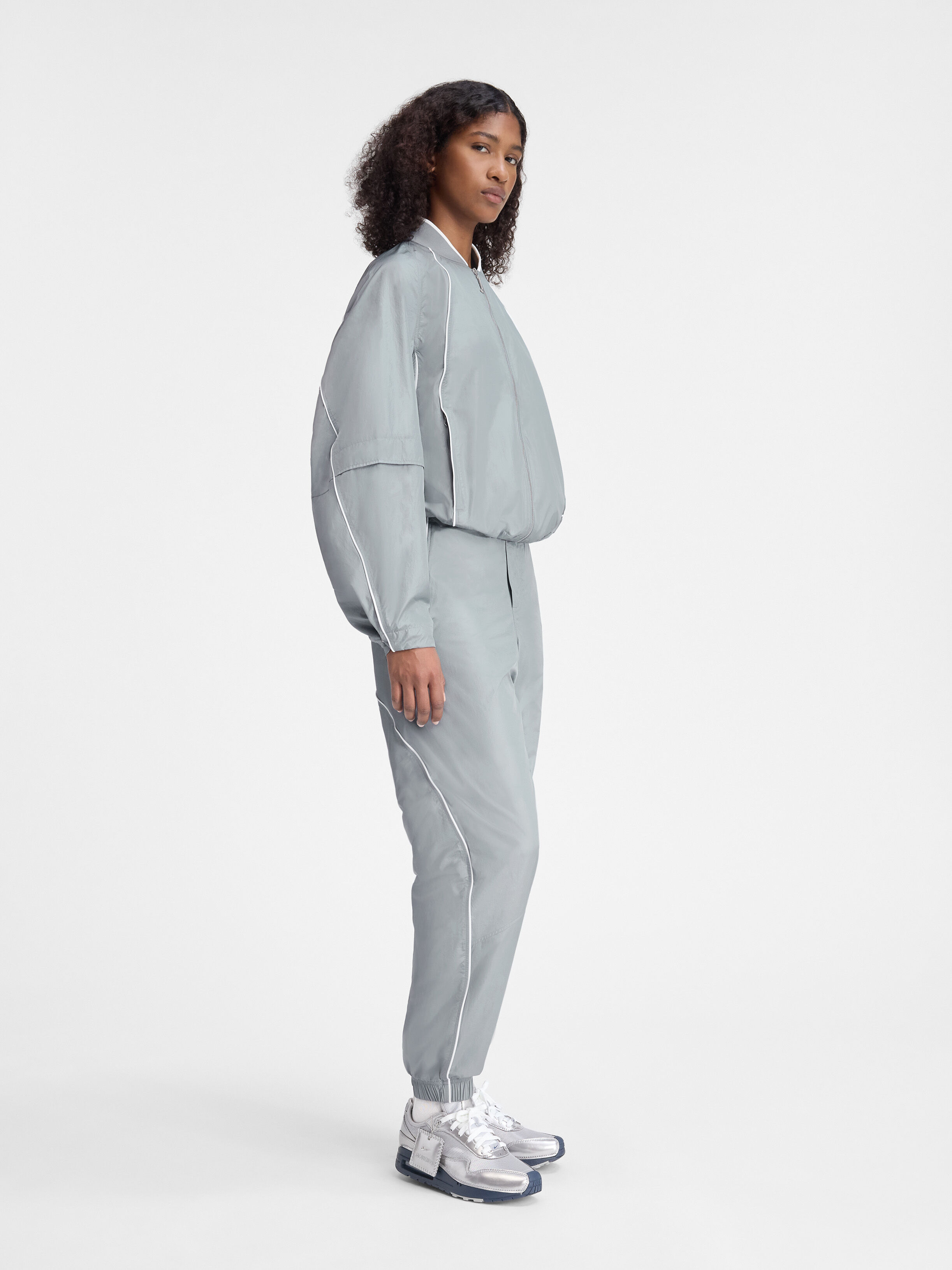 The JACQUEMUS+NIKE track jacket, Grey | JACQUEMUS UAE