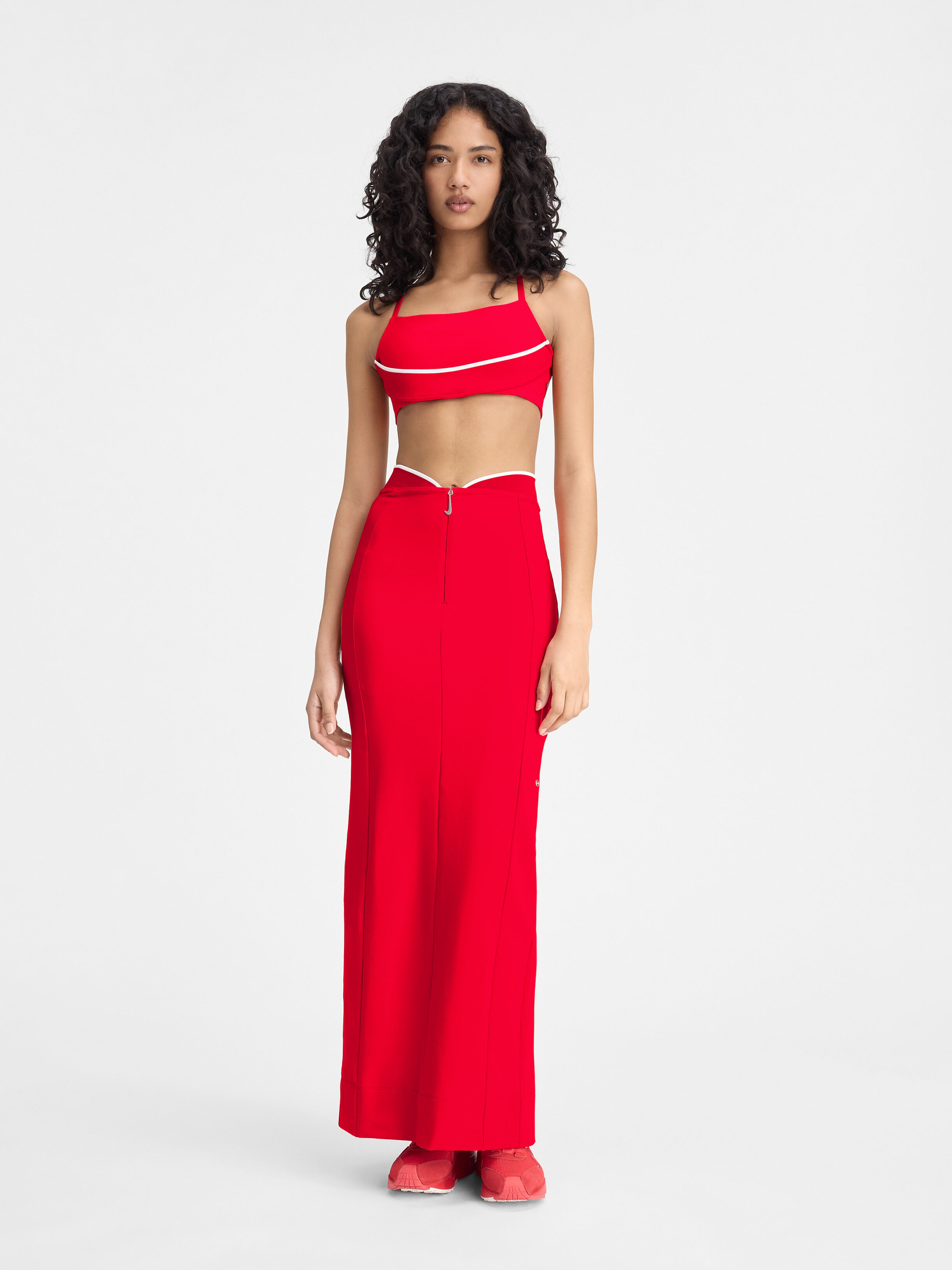 The JACQUEMUS+NIKE long skirt, Red | JACQUEMUS UAE