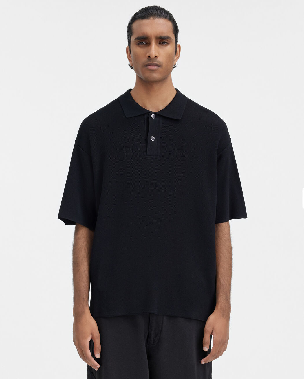 The knit polo shirt jacquemus the knit polo shirt