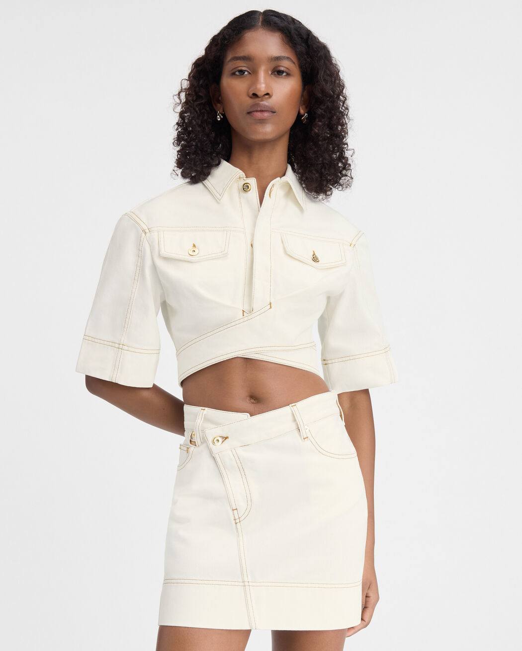 The de-Nîmes denim top jacquemus the de n mes denim top