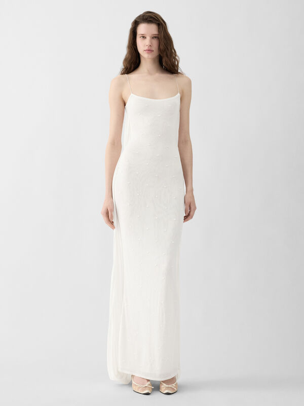 The Plumetis Knit Dress jacquemus فستان منسوج the plumetis