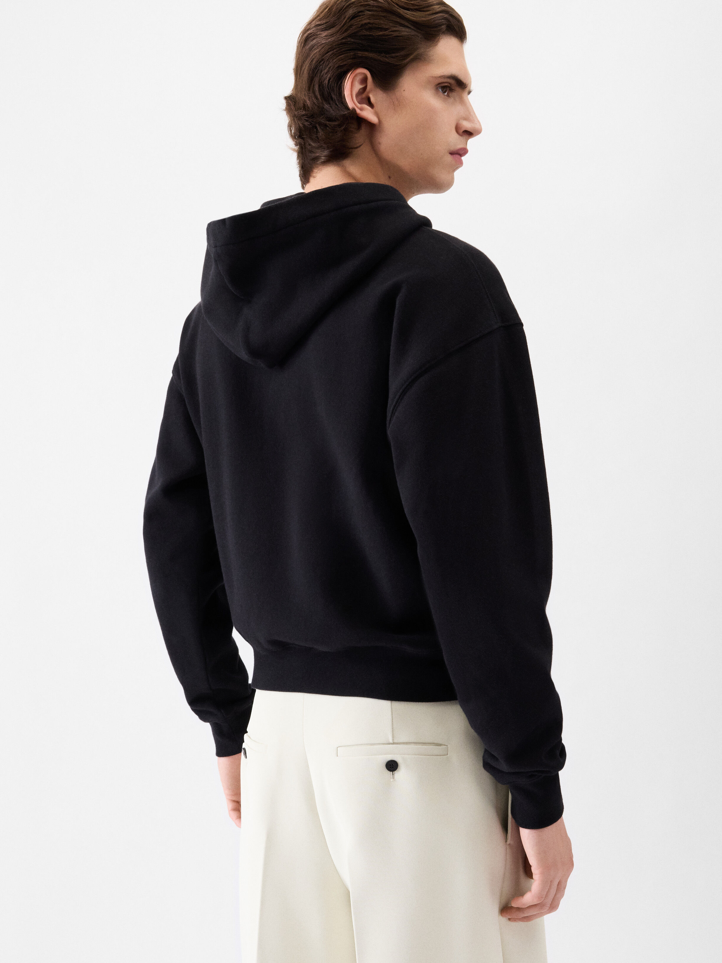 The Gros Grain zipped hoodie, Black | JACQUEMUS UAE