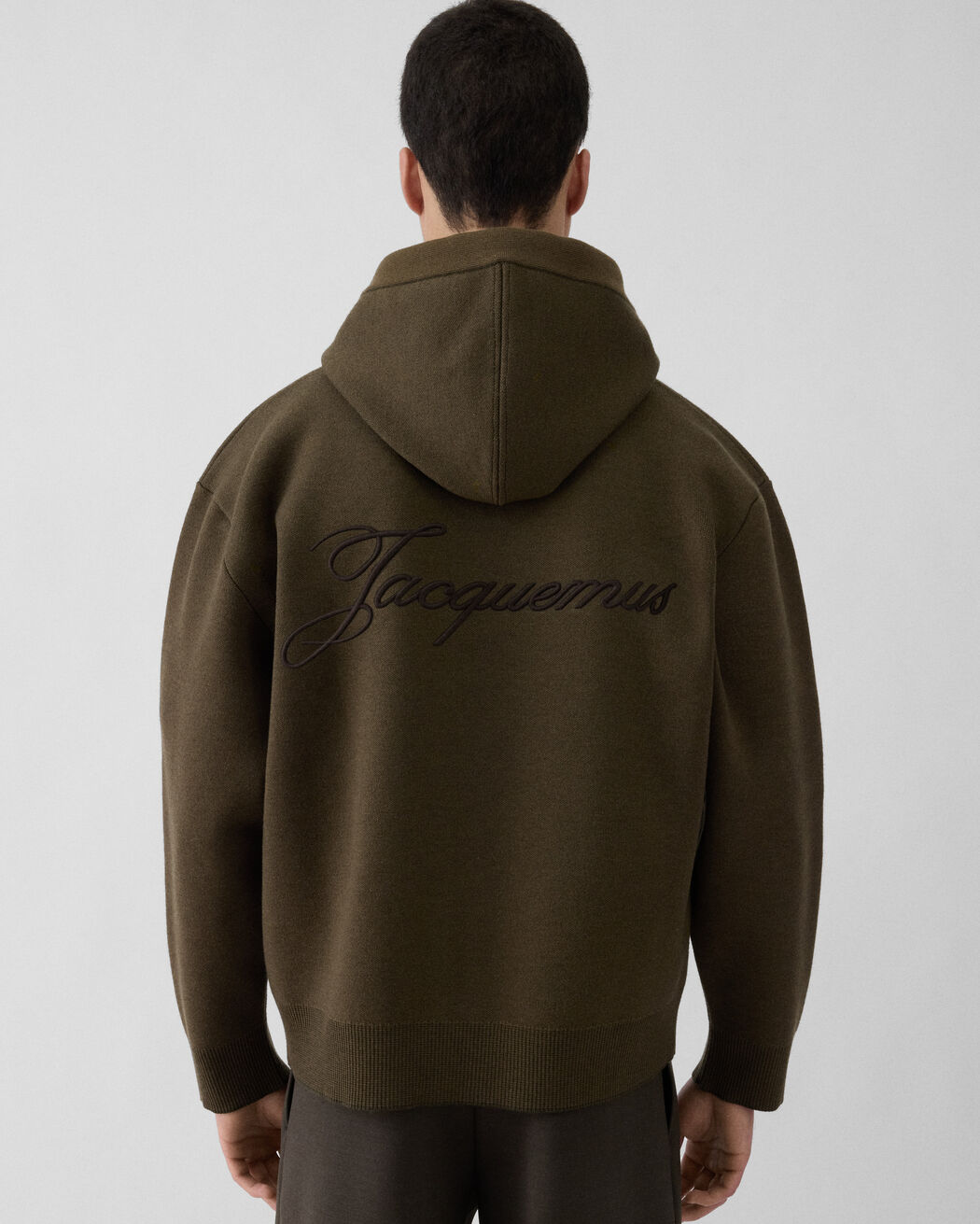 The piqué hooded cardigan jacquemus the piqu hooded cardigan