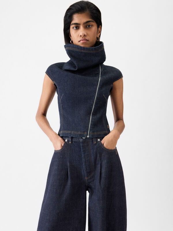 The Pasante de-Nîmes denim top jacquemus جيليه the pasante de n mes denim