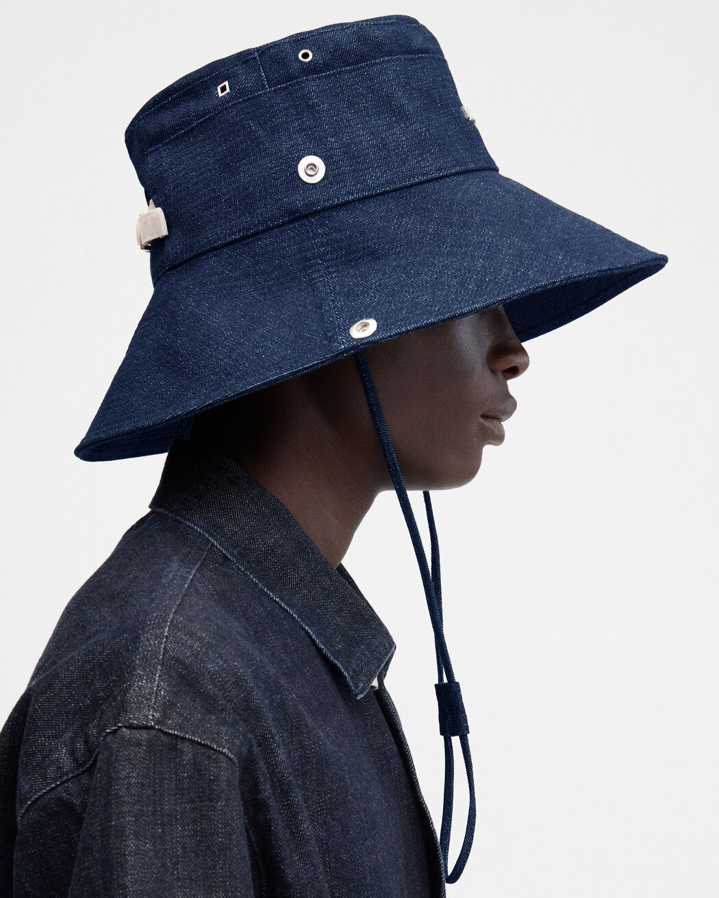 The de-Nîmes denim bucket hat jacquemus the de n mes denim bucket hat