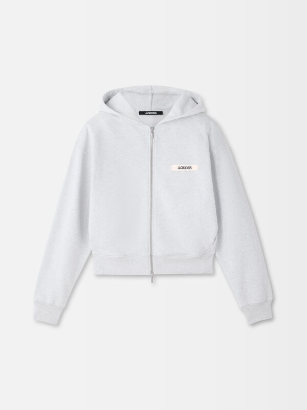 The Gros Grain zipped hoodie jacquemus the gros grain hoodie