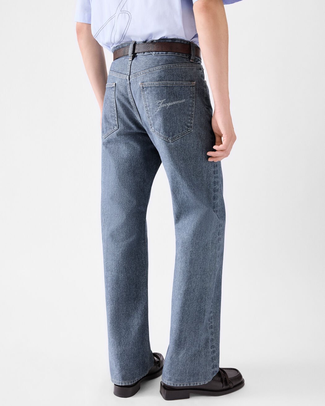 The straight de-Nîmes denim pants jacquemus the straight de n mes denim pants