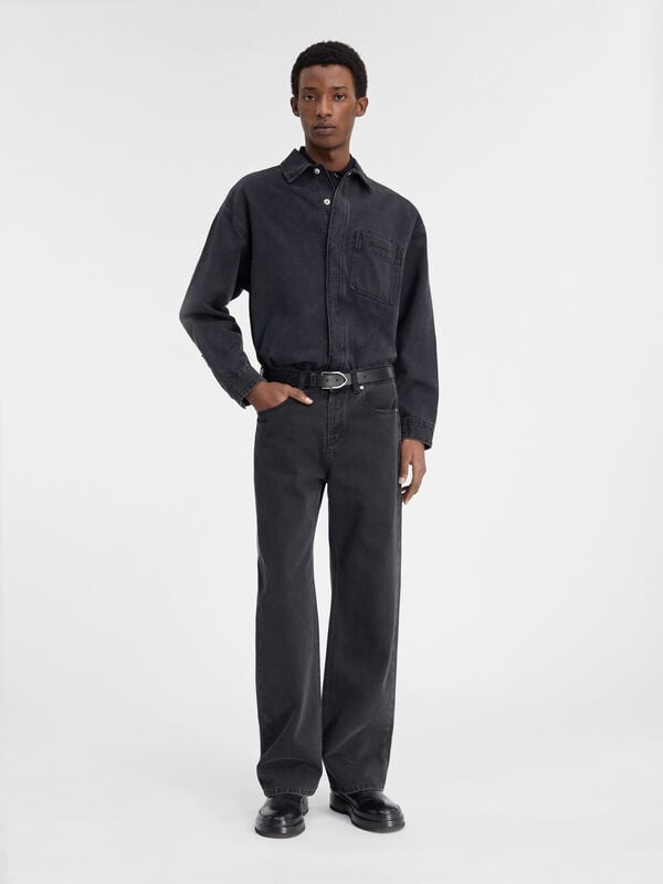 The straight de-Nîmes denim pants jacquemus the straight de n mes denim pants