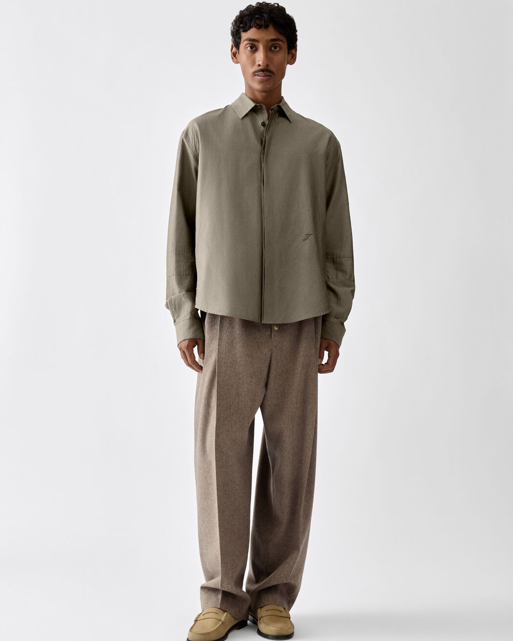 The Simon قميص بأكمام طويلة jacquemus the simon قميص بأكمام طويلة