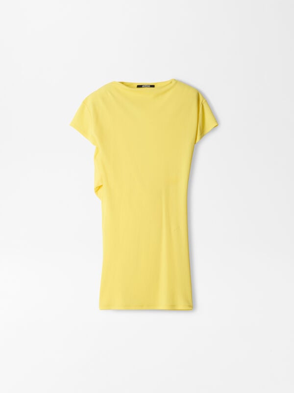 The Mistral short-sleeve dress jacquemus the mistral short sleeve dress