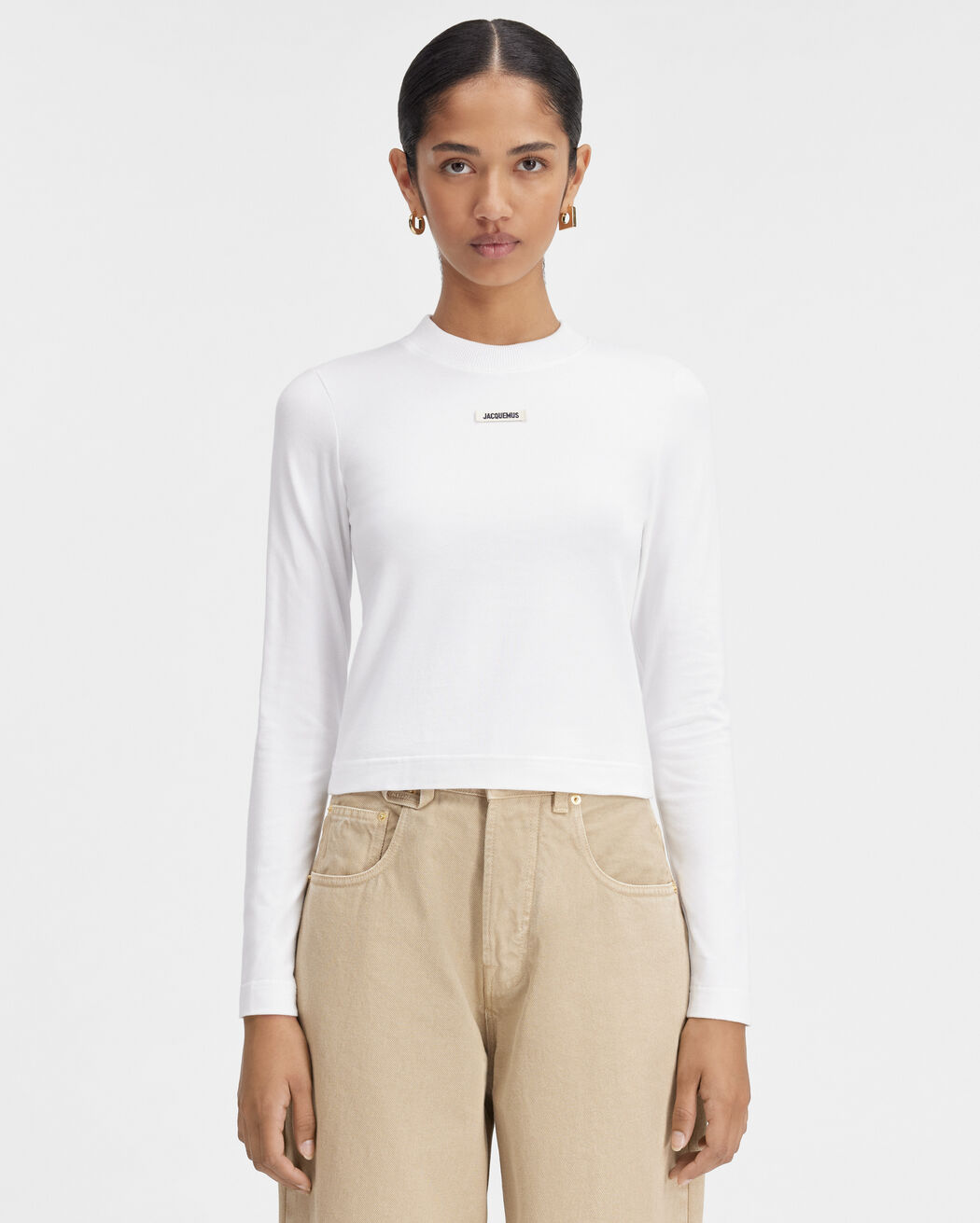 The Gros Grain long-sleeve t-shirt jacquemus the gros grain long sleeve t shirt