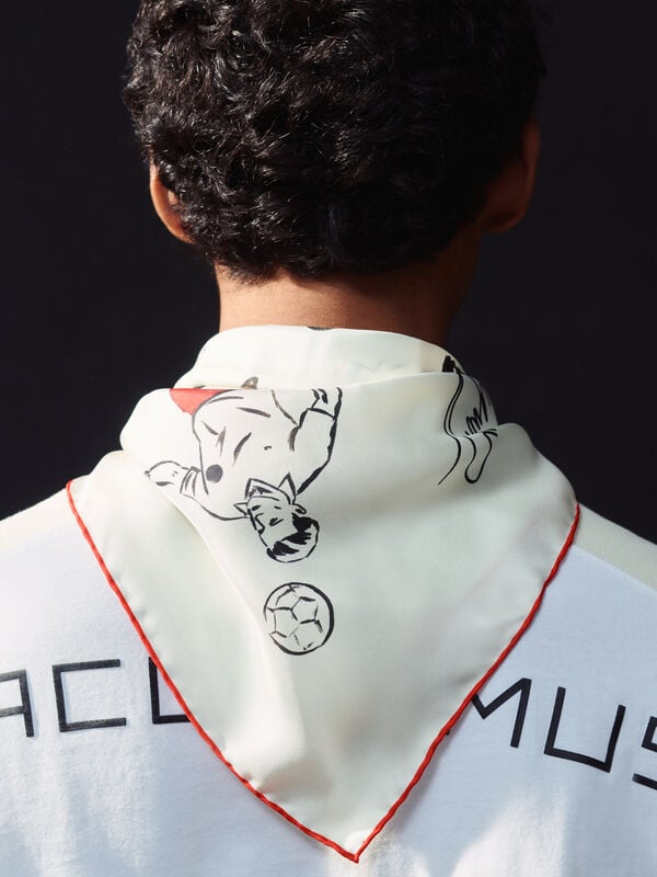 The Supporter silk scarf jacquemus the supporter silk scarf