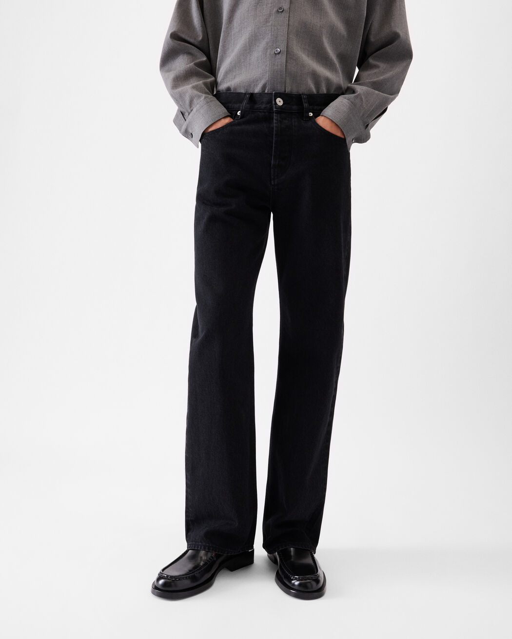 The straight de-Nîmes denim pants jacquemus the straight de n mes denim pants