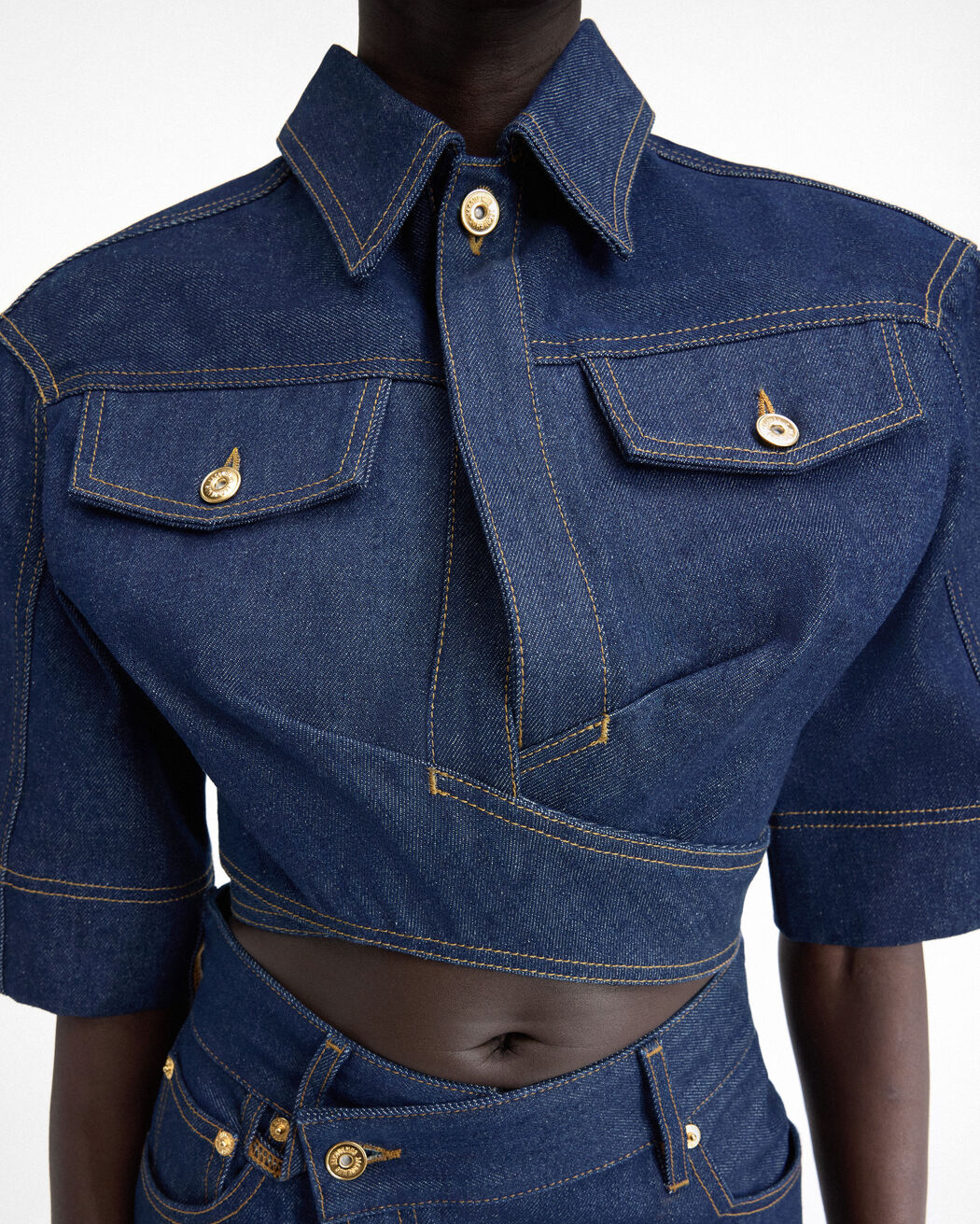 The de-Nîmes denim top jacquemus the de n mes denim top