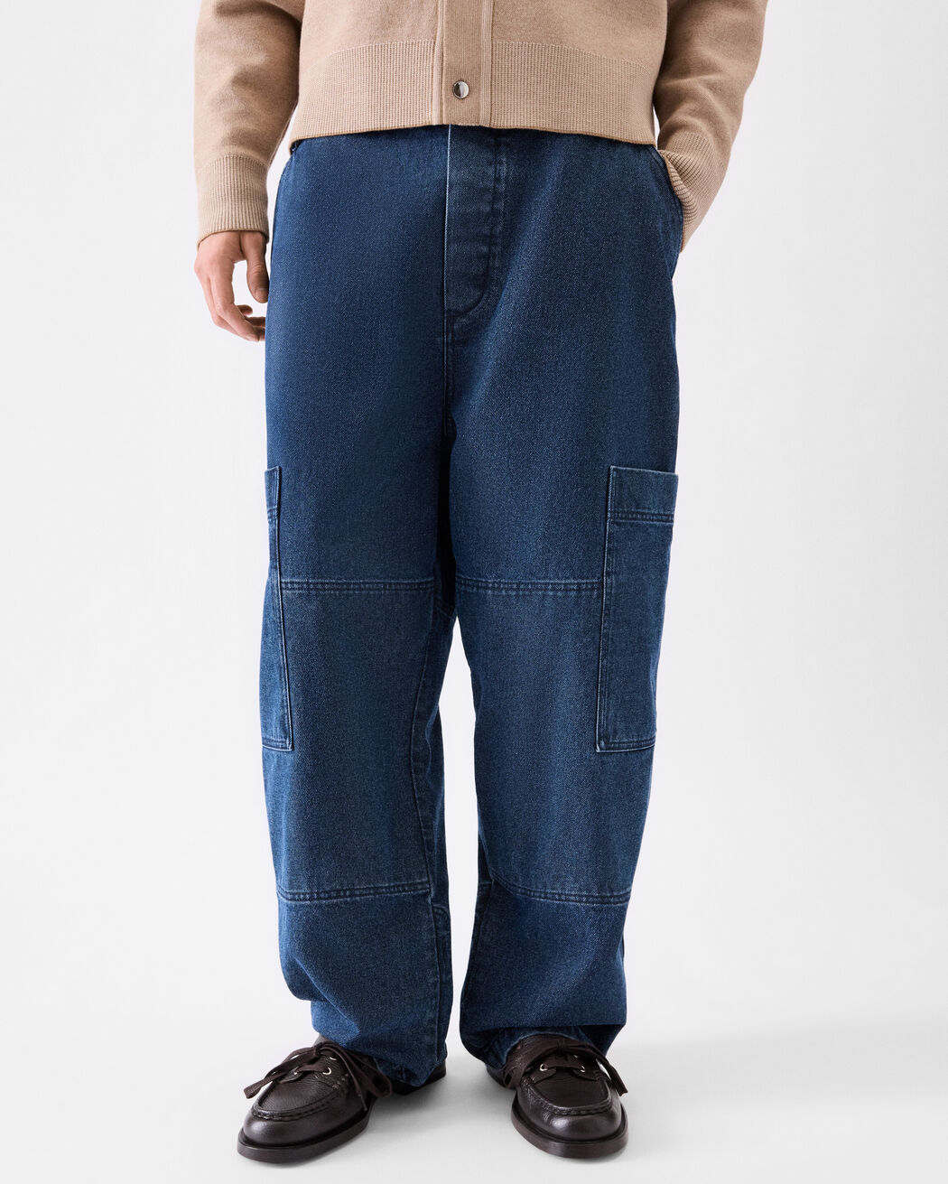 The Carré de-Nîmes denim cargo pants jacquemus the carr de n mes denim cargo pants