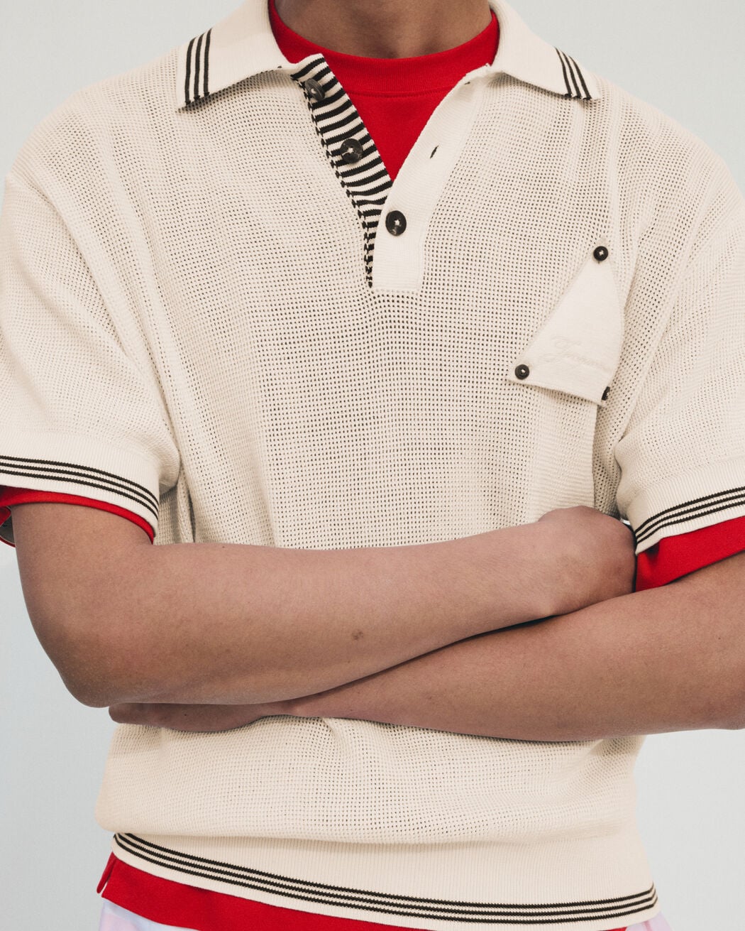 The Voilier polo shirt jacquemus the voilier polo shirt