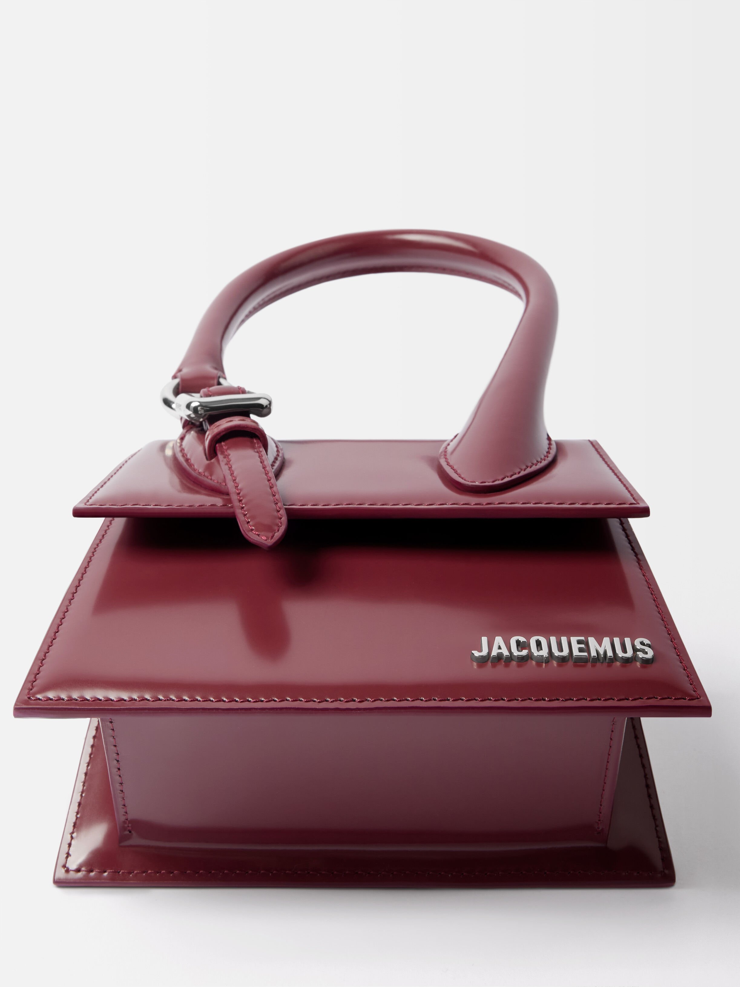 The medium Chiquito with buckle, Burgundy | JACQUEMUS UAE