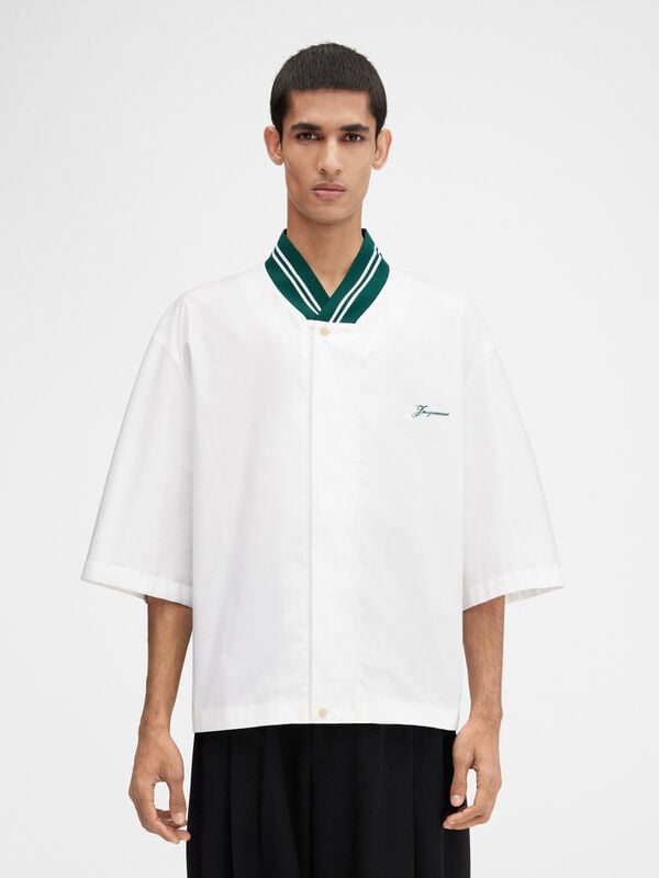 قميص بأكمام قصيرة The Baseball jacquemus قميص بأكمام قصيرة the baseball