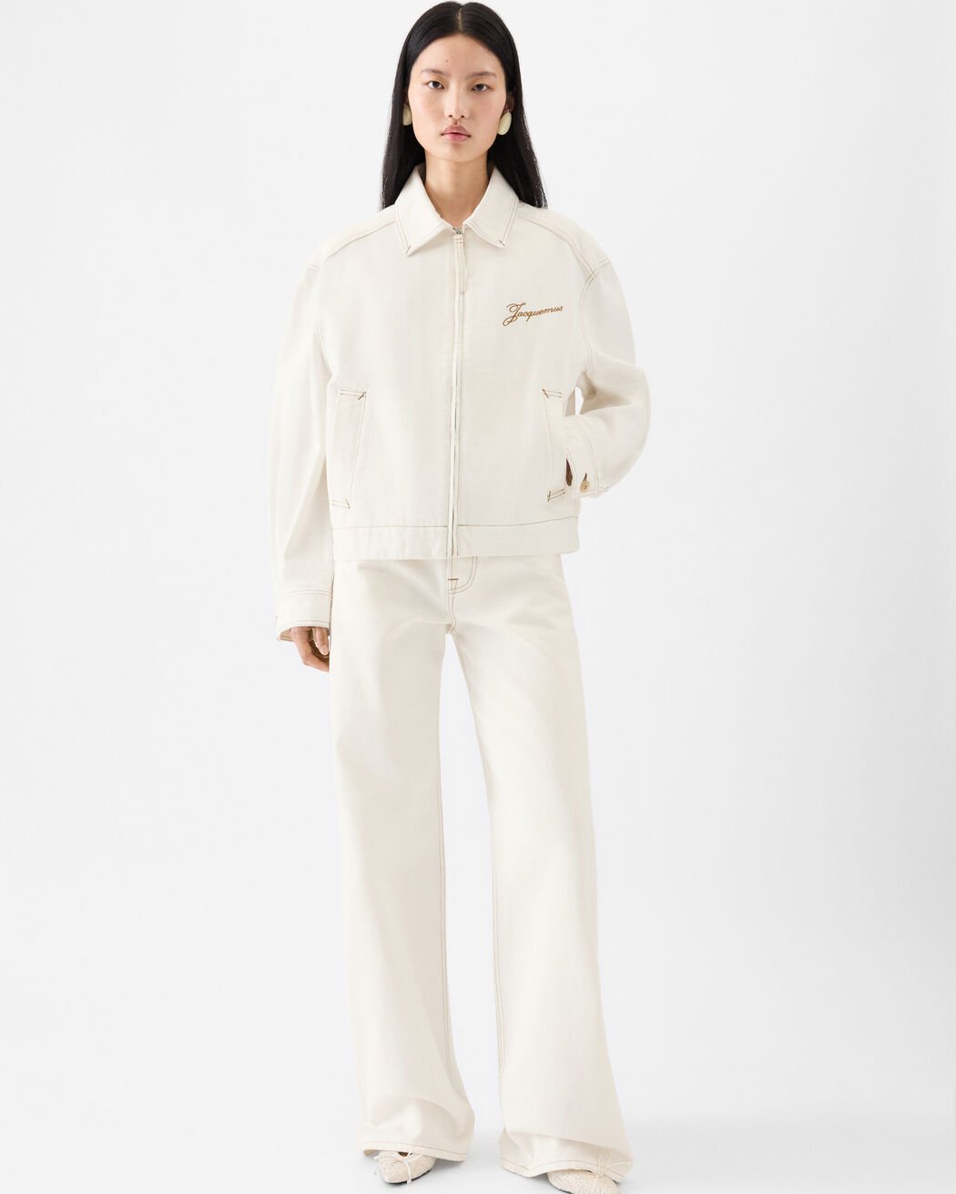 The Canevas de-Nîmes denim jacket jacquemus the canevas de n mes denim jacket