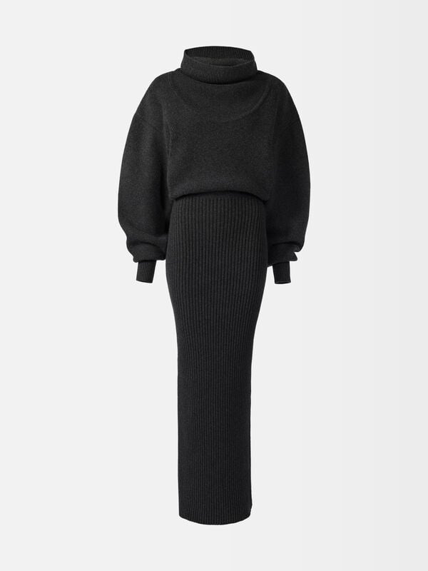 The Pallone knit dress jacquemus the pallone knit فستان