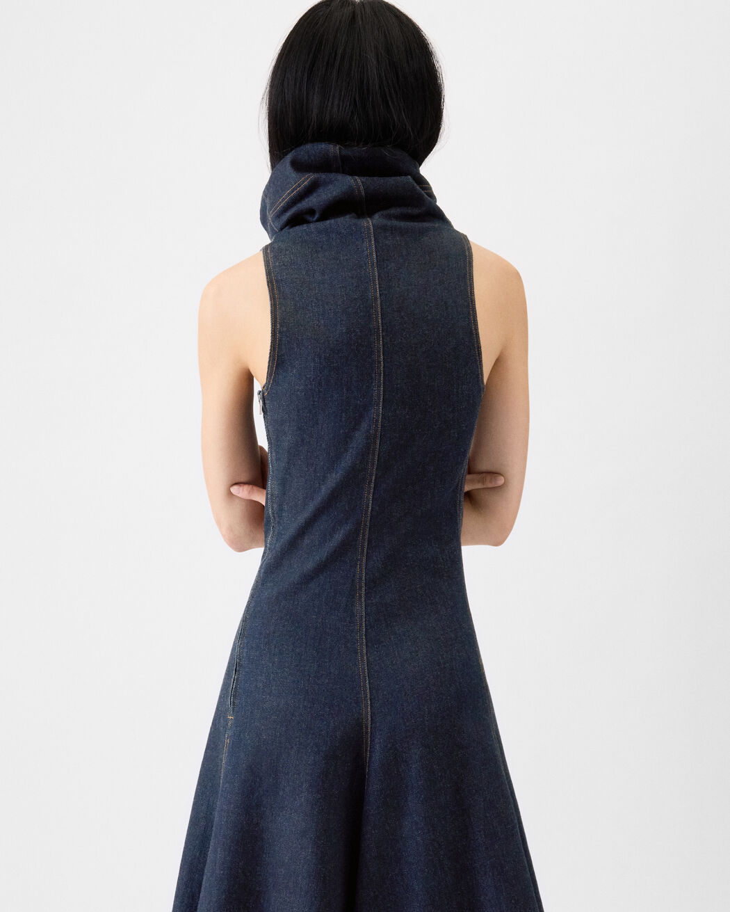 The Triangle de-Nîmes denim dress jacquemus the triangle de n mes denim dress