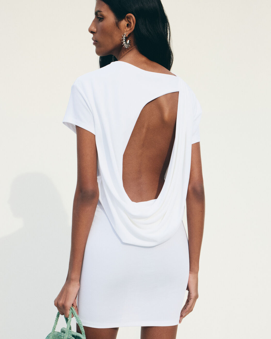 The Mistral short-sleeve dress jacquemus the mistral short sleeve dress