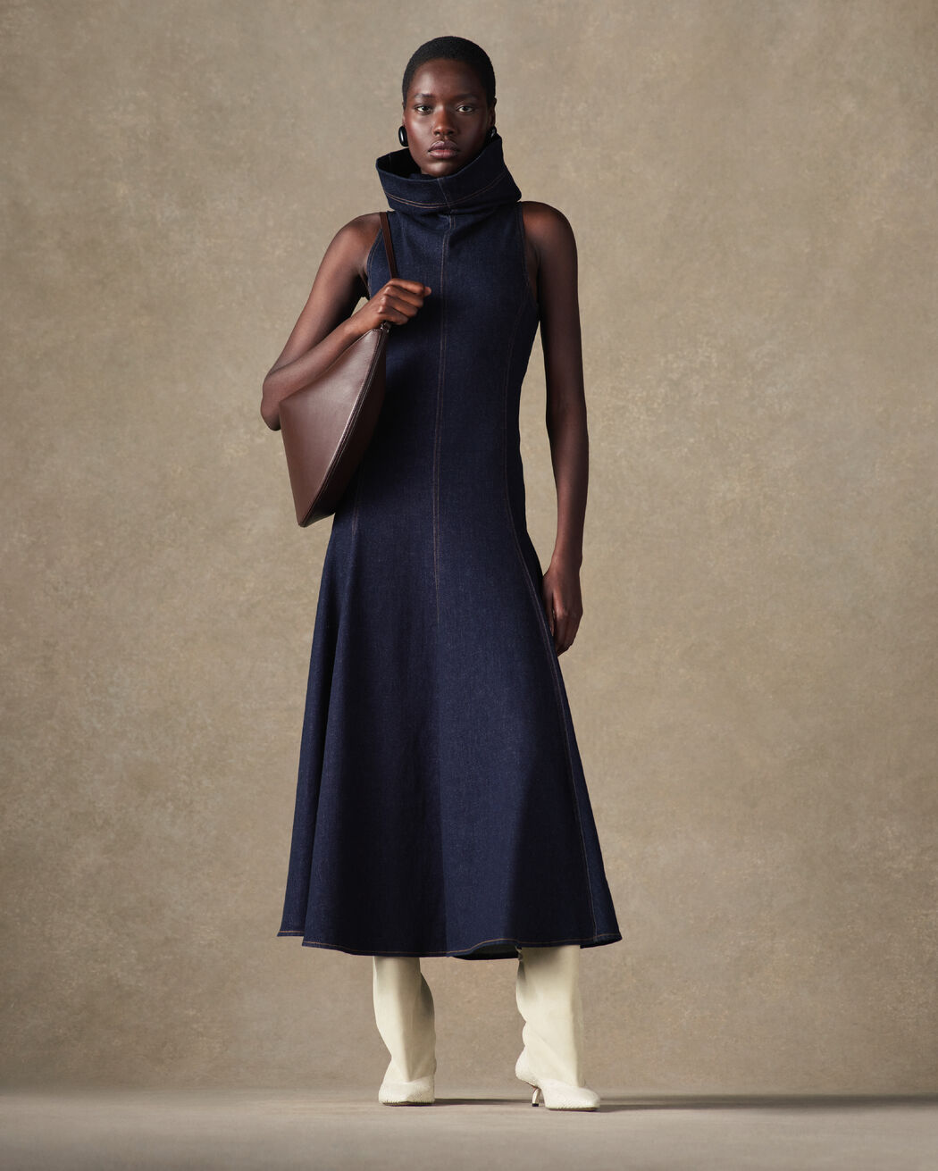 The Triangle de-Nîmes denim dress jacquemus the triangle de n mes denim dress