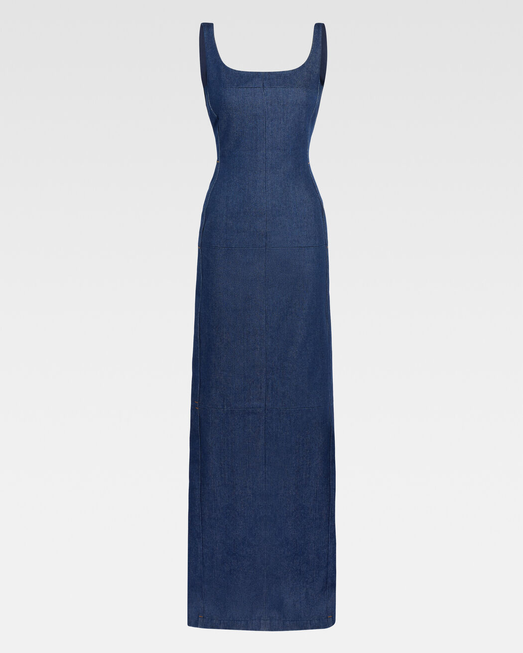 The de-Nîmes Spoglio denim dress jacquemus the de n mes spoglio denim dress