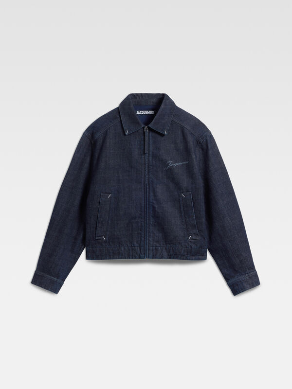 The Canevas de-Nîmes denim jacket jacquemus the canevas de n mes denim jacket