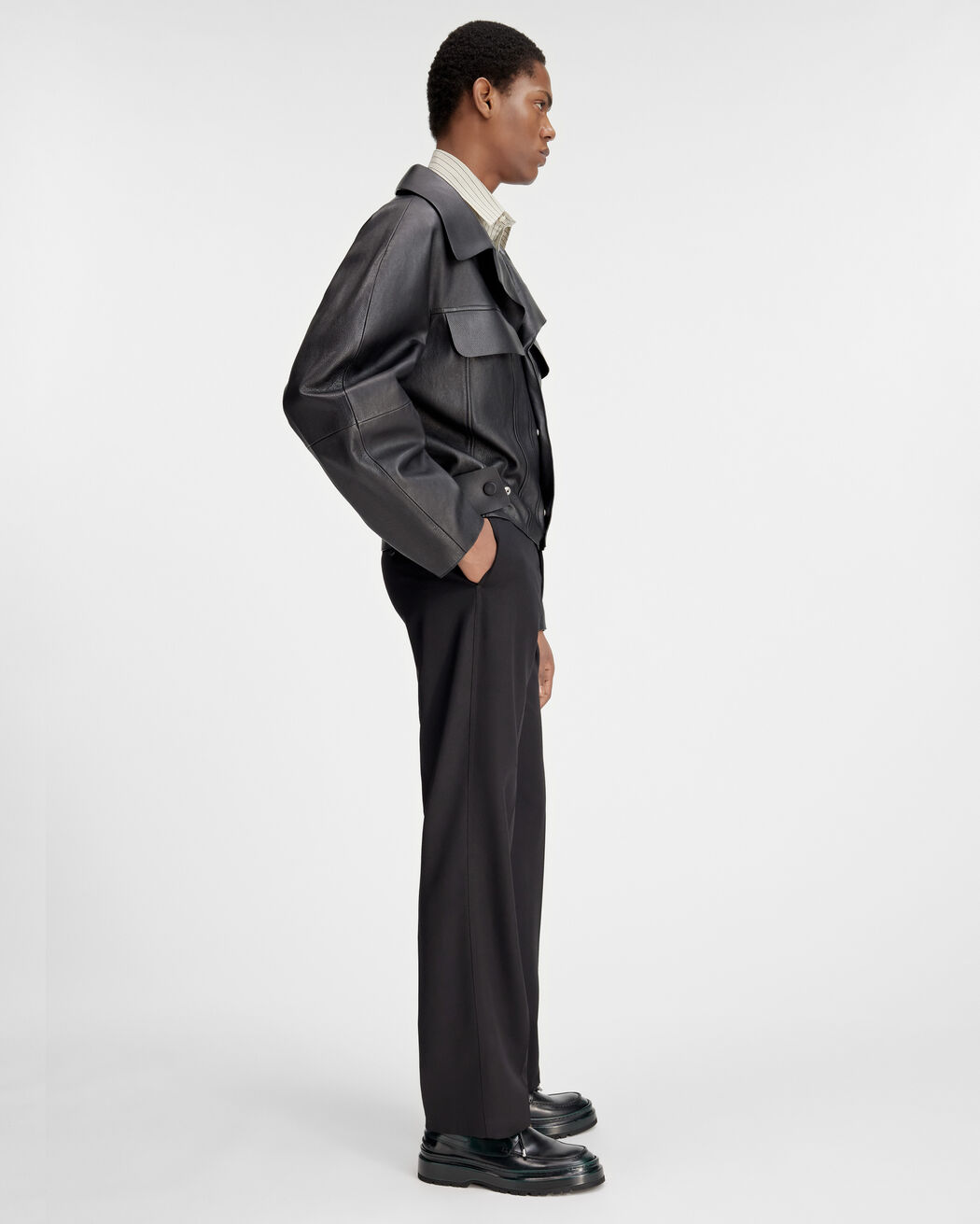The Pilota leather jacket jacquemus the pilota leather jacket