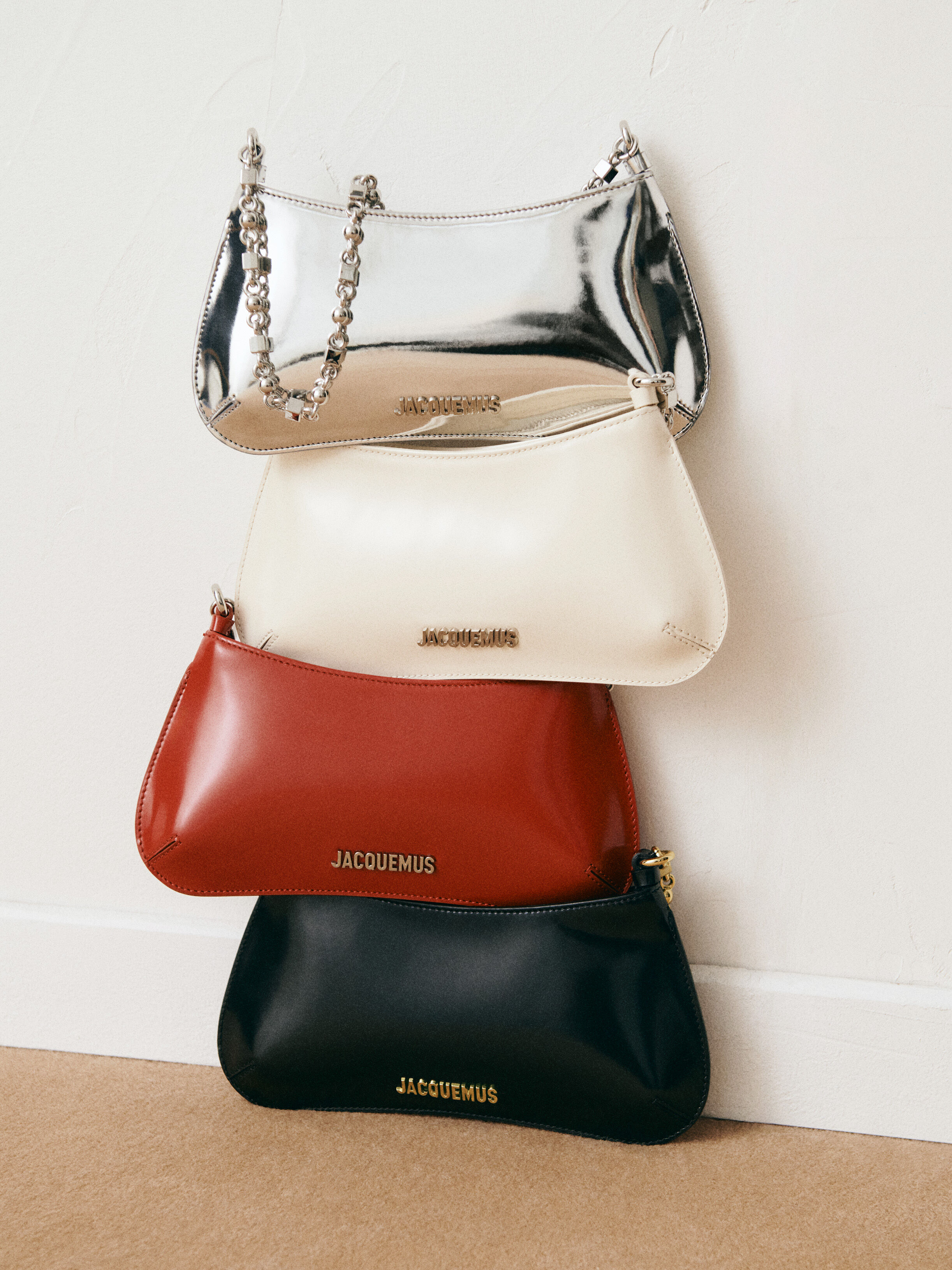 The mini Bisou, Silver | JACQUEMUS UAE