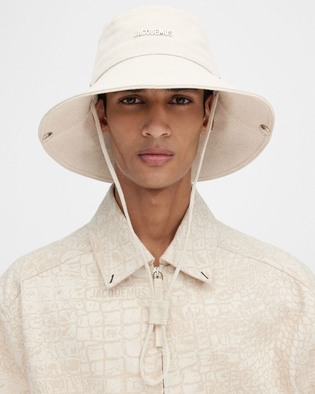The de-Nîmes denim bucket hat jacquemus the de n mes denim bucket hat