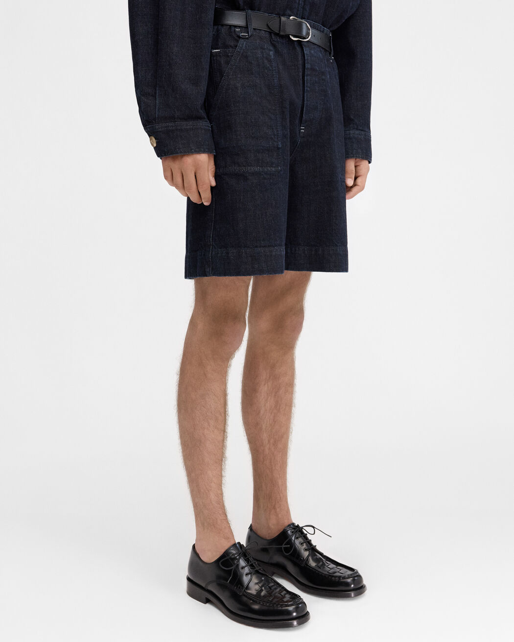The de-Nîmes denim shorts jacquemus the de n mes denim shorts