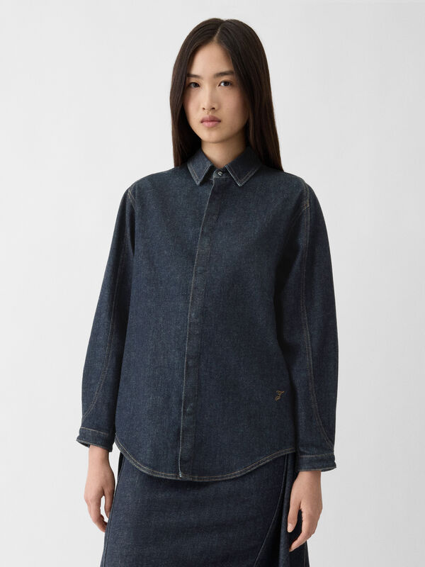The Amelo de-Nîmes denim shirt jacquemus the amelo de n mes denim shirt