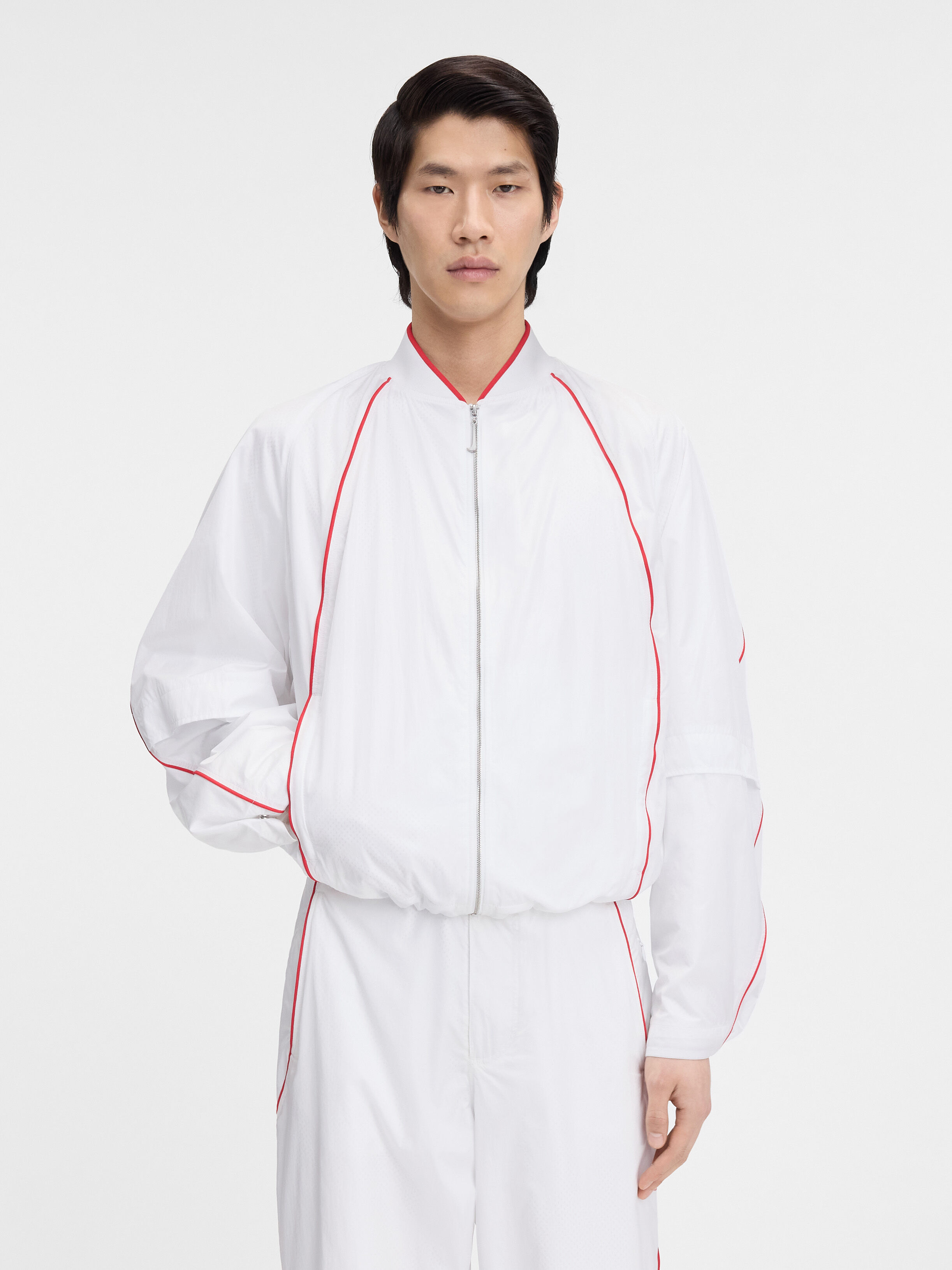 The JACQUEMUS+NIKE track jacket, White | JACQUEMUS UAE